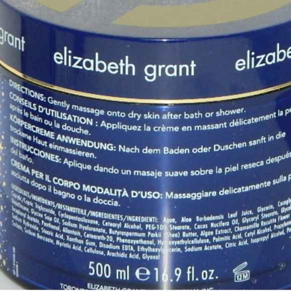 Elizabeth Grant Wonder Effect Body Cream – 500 ml - Picture 3 of 4